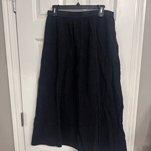 J. Crew Black Maxi Skirt